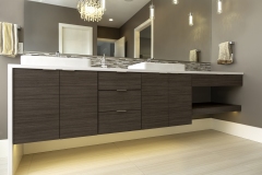 C&M Cabinets and Millwork Contemporary Bath METRO Takase Teak TFL Bath