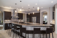 C&M Cabinets and Millwork Contemporary Kitchen METRO Midnight Echo Metal bar