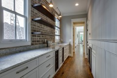 C&M Cabinets and Millwork custom wet bar and wine rack
