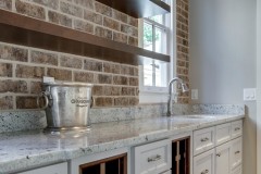 C&M Cabinets and Millwork custom wet bar and wine storage