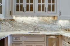 C&M Cabinets and Millwork custom wine rack and wet bar