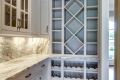 C&M Cabinets and Millwork custom wine rack and wet bar